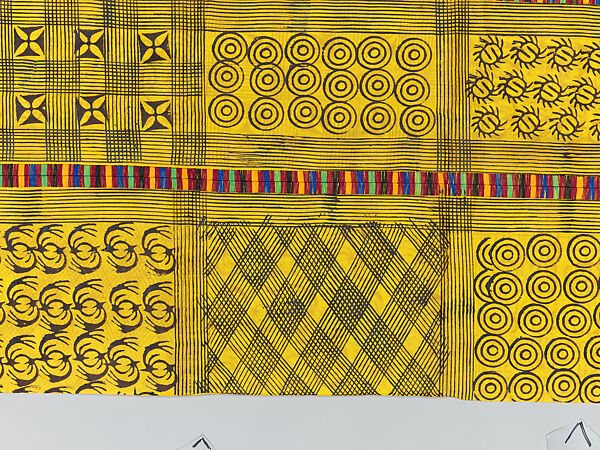 Prestige cloth (Adinkra), Cotton, wool, Asante peoples