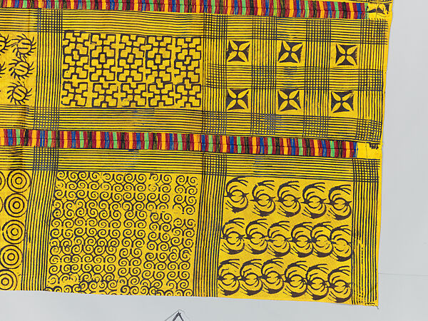 Prestige cloth (Adinkra), Cotton, wool, Asante peoples