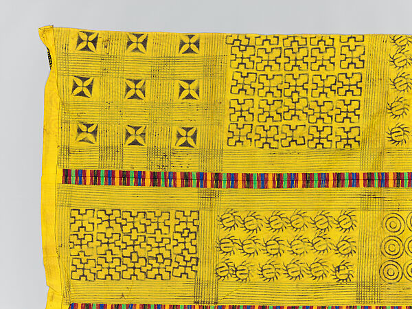 Prestige cloth (Adinkra), Cotton, wool, Asante peoples