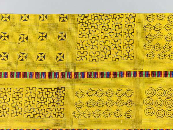 Prestige cloth (Adinkra), Cotton, wool, Asante peoples