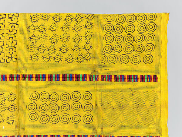 Prestige cloth (Adinkra), Cotton, wool, Asante peoples