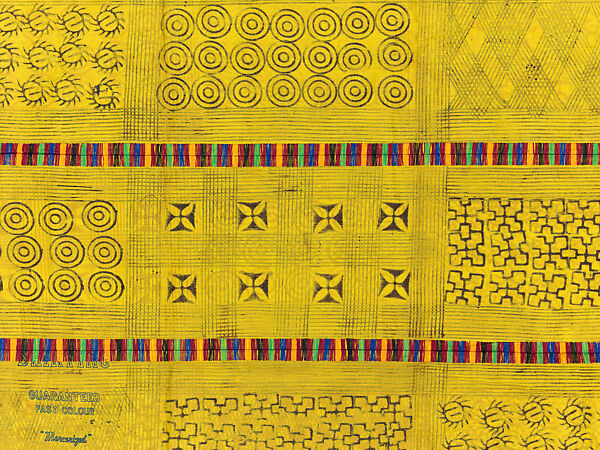 Prestige cloth (Adinkra), Cotton, wool, Asante peoples