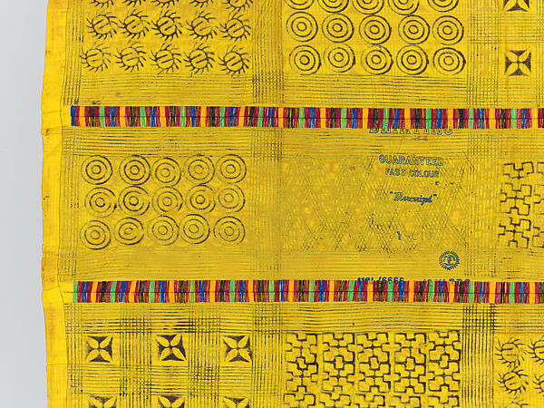 Prestige cloth (Adinkra), Cotton, wool, Asante peoples