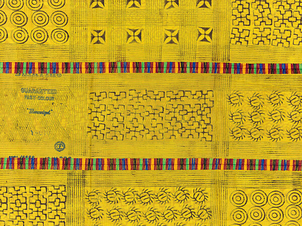 Prestige cloth (Adinkra), Cotton, wool, Asante peoples