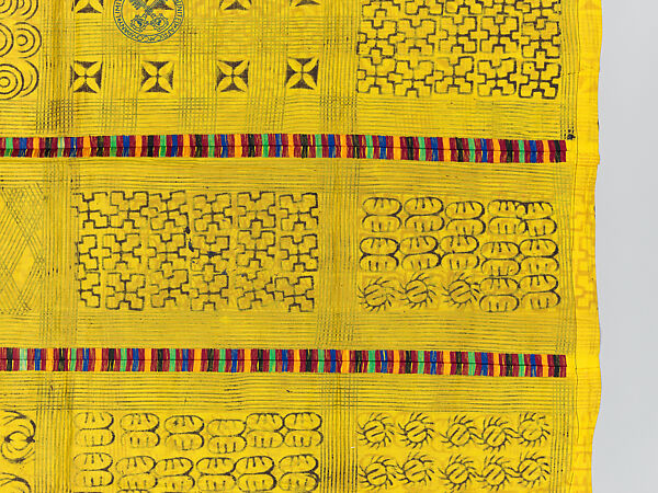 Prestige cloth (Adinkra), Cotton, wool, Asante peoples