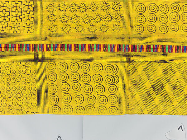 Prestige cloth (Adinkra), Cotton, wool, Asante peoples