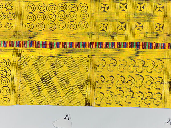Prestige cloth (Adinkra), Cotton, wool, Asante peoples