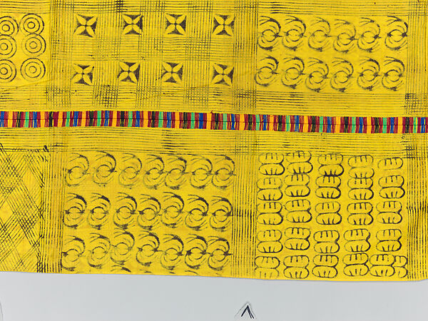 Prestige cloth (Adinkra), Cotton, wool, Asante peoples