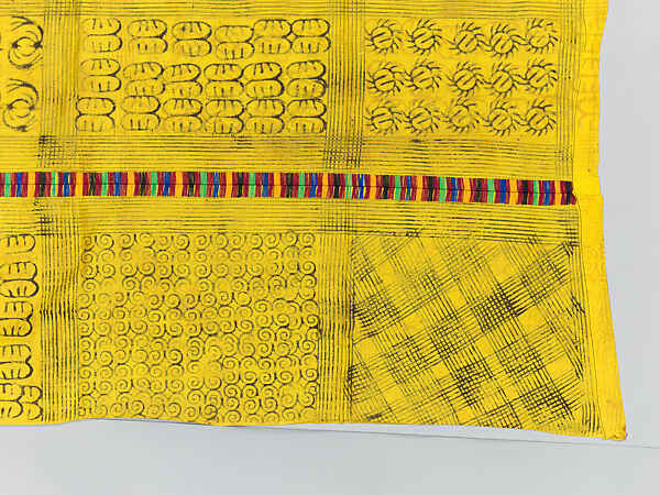 Prestige cloth (Adinkra), Cotton, wool, Asante peoples