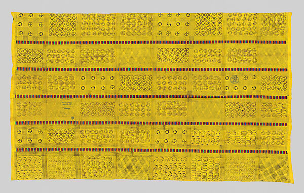 Prestige cloth (Adinkra), Cotton, wool, Asante peoples