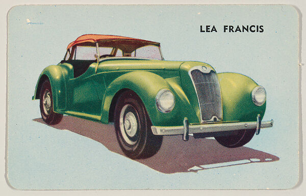 No. 41, Lea Francis, bakery insert card from the Sports Cars 1955 series (D72), issued by Mother's Cookies, Issued by Mother&#39;s Cookies, Commercial color lithograph 