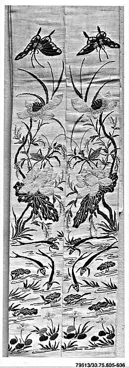 Sleeve Band, Silk;  on silk, China 