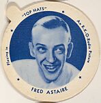 Fred Astaire, from the Movie Stars series (small blue lid) (F5-1), issued by the Individual Drinking Cup Company, Inc.