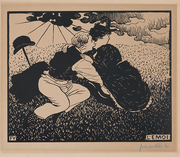 L'Emoi, Félix Vallotton (Swiss, Lausanne 1865–1925 Paris), Woodcut 