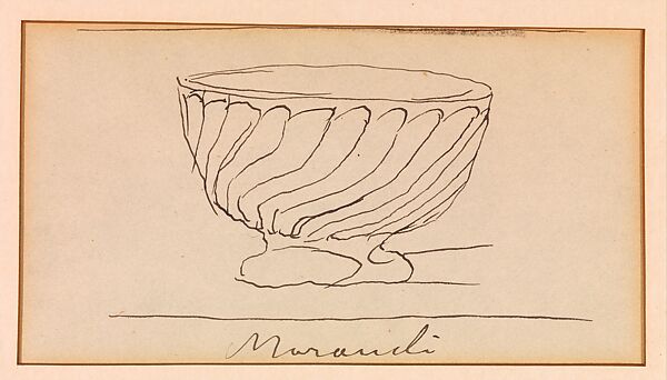Still Life, Giorgio Morandi (Italian, Bologna 1890–1964 Bologna), Ink on paper 