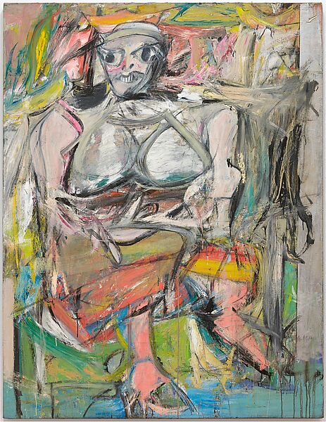Woman, I, Willem de Kooning (American (born The Netherlands), Rotterdam 1904–1997 East Hampton, New York), Oil on canvas 