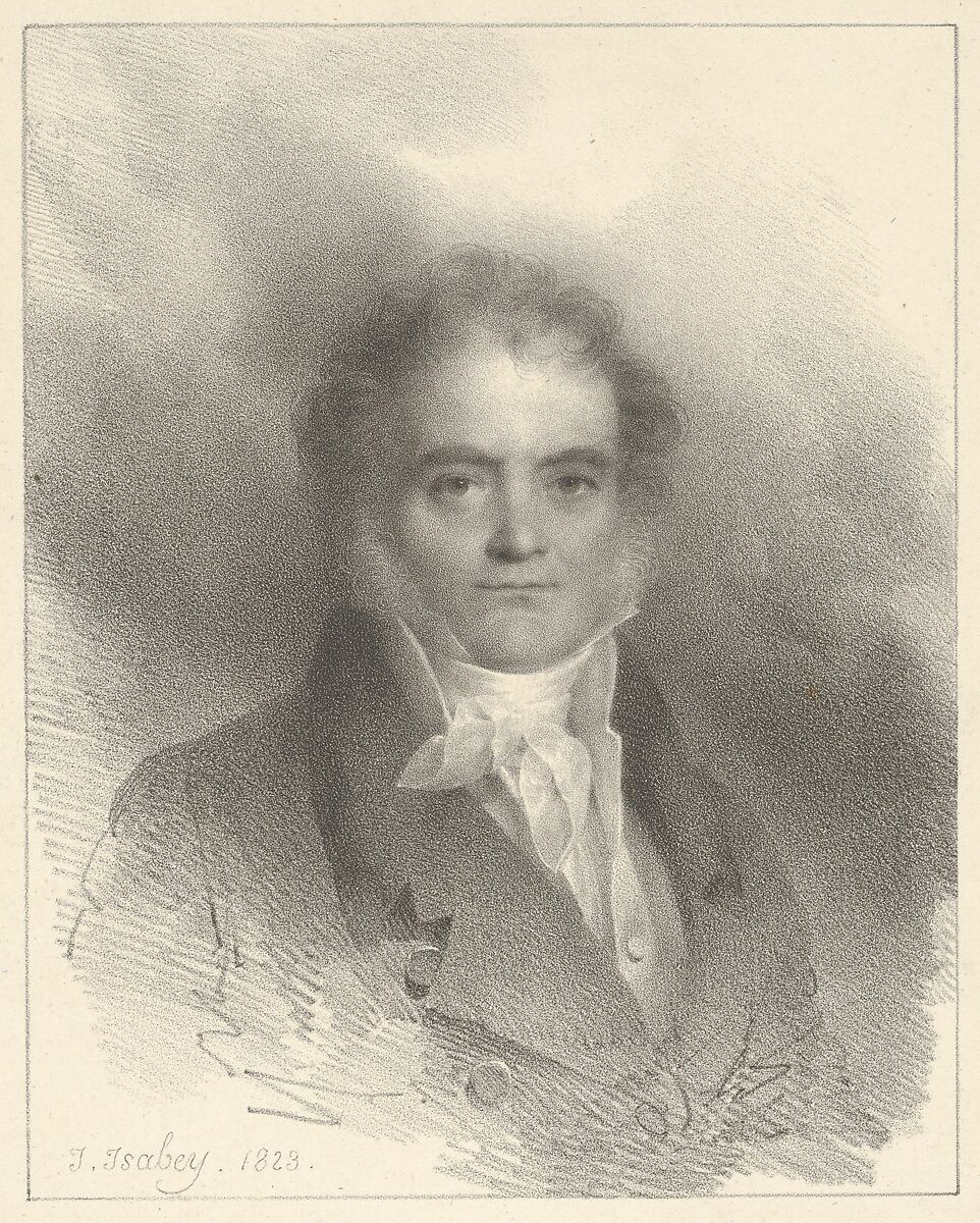 Portait of Villeau, Jean-Baptiste Isabey (French, Nancy 1767–1855 Paris), Lithograph; only state 