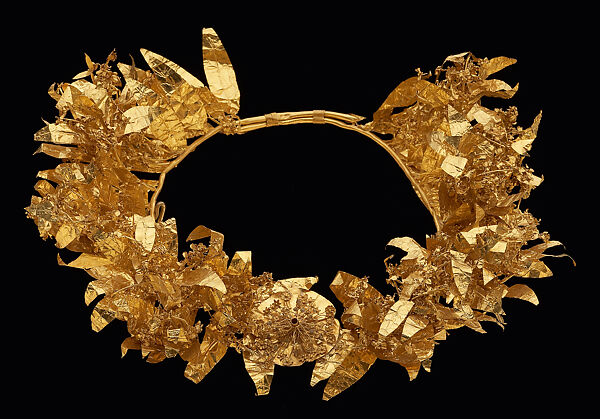 Wreath with myrtle leaves, Gold, Greek 