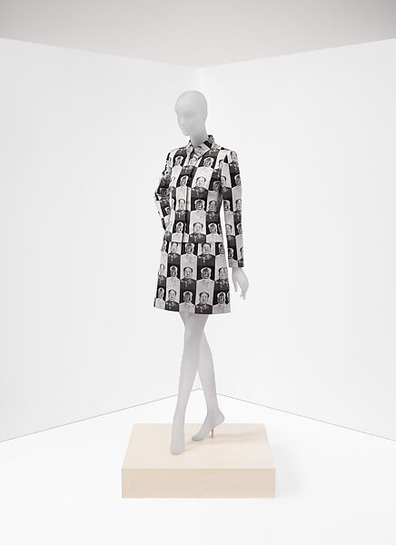 Suit, Vivienne Tam (American, founded 1982), White and black polyester jacquard, American 