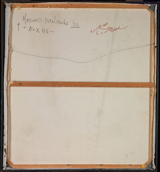 Sphere, Massoud Arabshahi (Iranian, born Tehran 1935–2019 Tehran), Mixed media on canvas