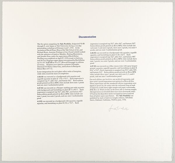 Colophon, Frank Lobdell (American, Kansas City, Missouri 1921–2013 Palo Alto, California), Letterpress 