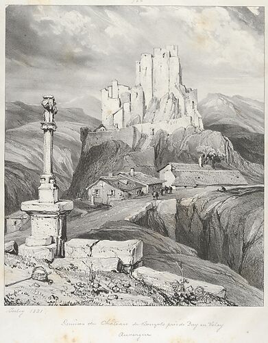The Bouzols Castle Ruins Near Puy en Delay