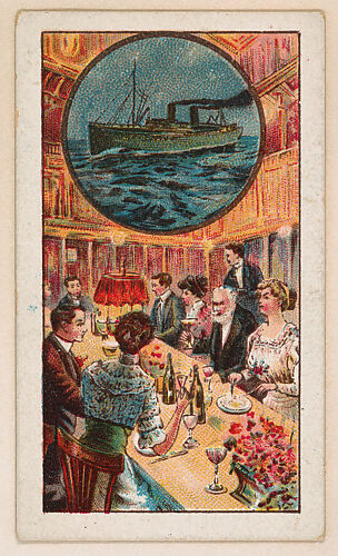 Dining Room, bakery card from the Around the World Series (D92), issued by White Star Bakery
