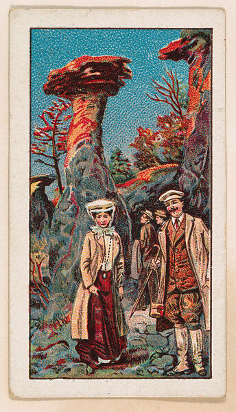 The Garden of the Gods, bakery card from the Around the World Series (D92), issued by White Star Bakery, Issued by White Star Bakery, Commercial color lithograph 