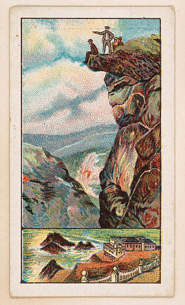 Glacier Point, Yosemite Valley, Cliff House, bakery card from the Around the World Series (D92), issued by White Star Bakery, Issued by White Star Bakery, Commercial color lithograph 