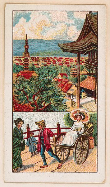 Japan, Kioto, bakery card from the Around the World Series (D92), issued by White Star Bakery, Issued by White Star Bakery, Commercial color lithograph 