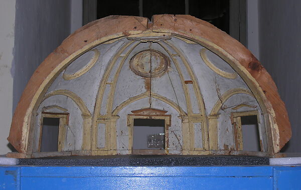 Small wood model of the vault of Chapel of the King of France, Formerly included in the Model by Antonio da Sangallo, the Younger (Italian, Florence 1484–1546 Terni), Limewood, ribs in spruce wood 