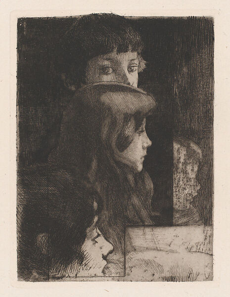 Family, Paul-Albert Besnard (French, Paris 1849–1934 Paris), Etching; second state of two 