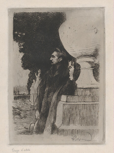 The Poet Robert de Montesquiou, Paul-Albert Besnard (French, Paris 1849–1934 Paris), Etching; sixth state of six 