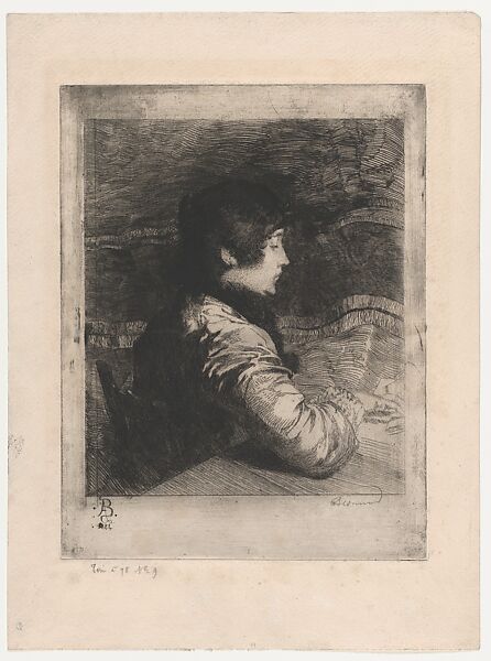 Madame Besnard, Paul-Albert Besnard (French, Paris 1849–1934 Paris), Etching; only state 
