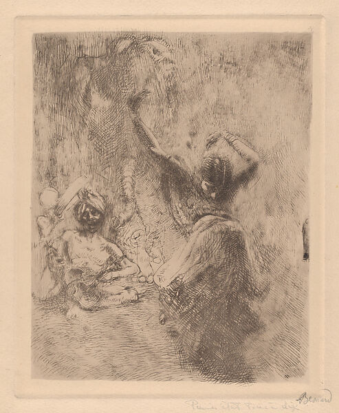 The Indian Dancing Girl of Tanjore, Paul-Albert Besnard (French, Paris 1849–1934 Paris), Etching with dry point and aquatint; first state of four 