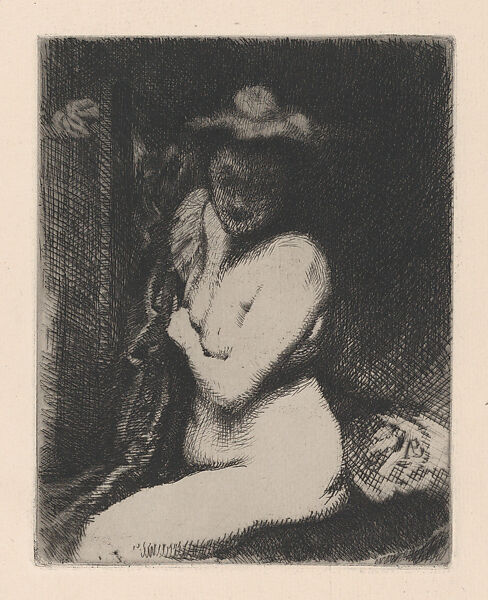 The Bathroom (La Toilette), Paul-Albert Besnard (French, Paris 1849–1934 Paris), Etching; second state of two 