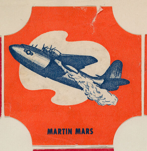 Martin Mars, from the Modern Planes Bread End Labels series (D290-11) issued by Tastee Bread, Issued by Tastee Bread, Commercial color lithograph 