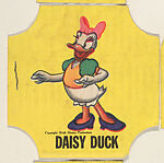 Walt Disney Productions | Daisy Duck, from the Disney Cartoon Characters  bread end labels series (D290-6) | The Metropolitan Museum of Art