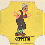 Geppetto, from the Disney Cartoon Characters bread end labels series (D290-6)
