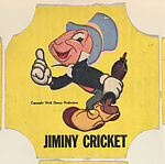 Jiminy Cricket, from the Disney Cartoon Characters bread end labels series (D290-6)