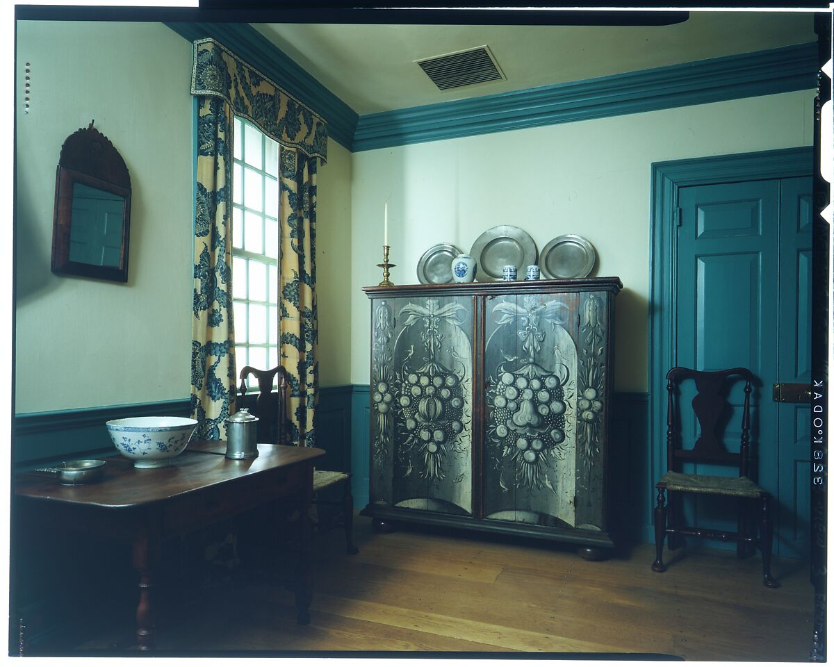 Fireplace wall paneling from the John Hewlett House, Probably John Hewlett, American