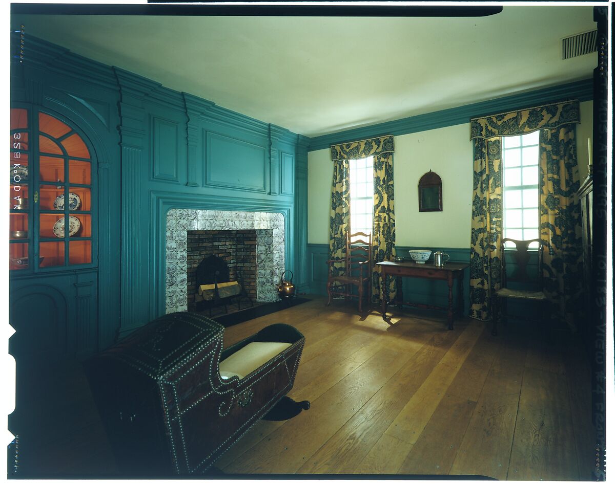 Fireplace wall paneling from the John Hewlett House, Probably John Hewlett, American
