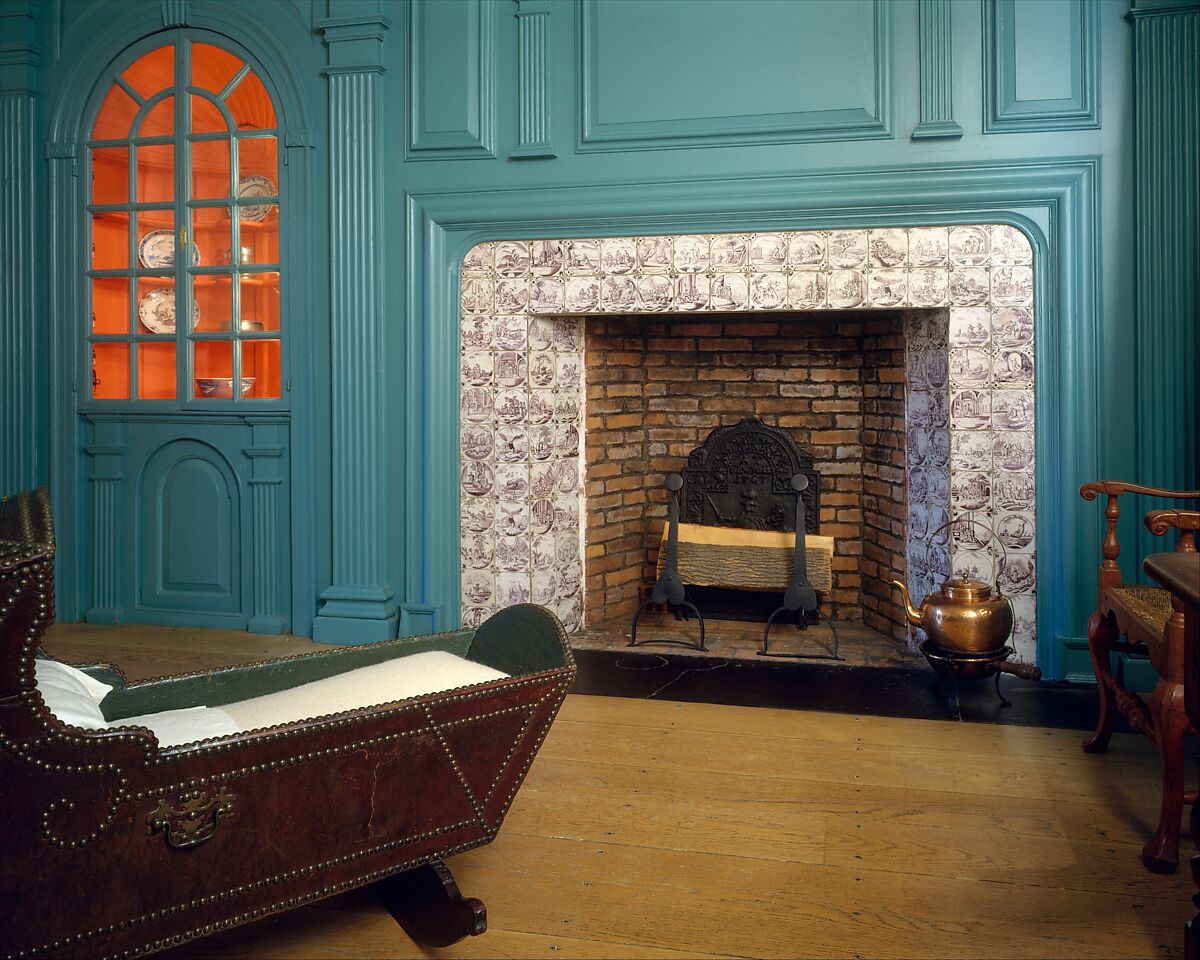 Fireplace wall paneling from the John Hewlett House, John Hewlett  American, American