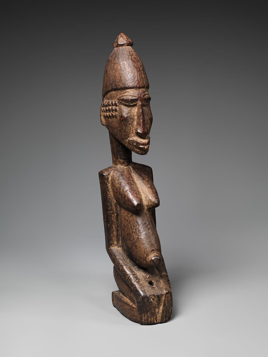 Figure of a Kneeling Woman, Wood, Dogon (Soninke) peoples 