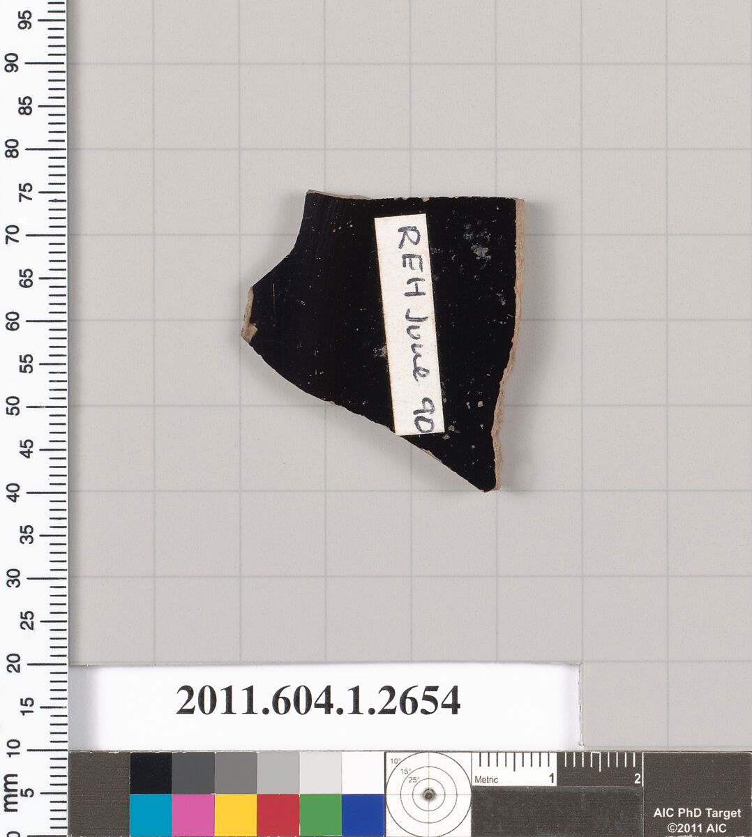 Terracotta fragment of a kylix (drinking cup), Terracotta, Greek, Attic