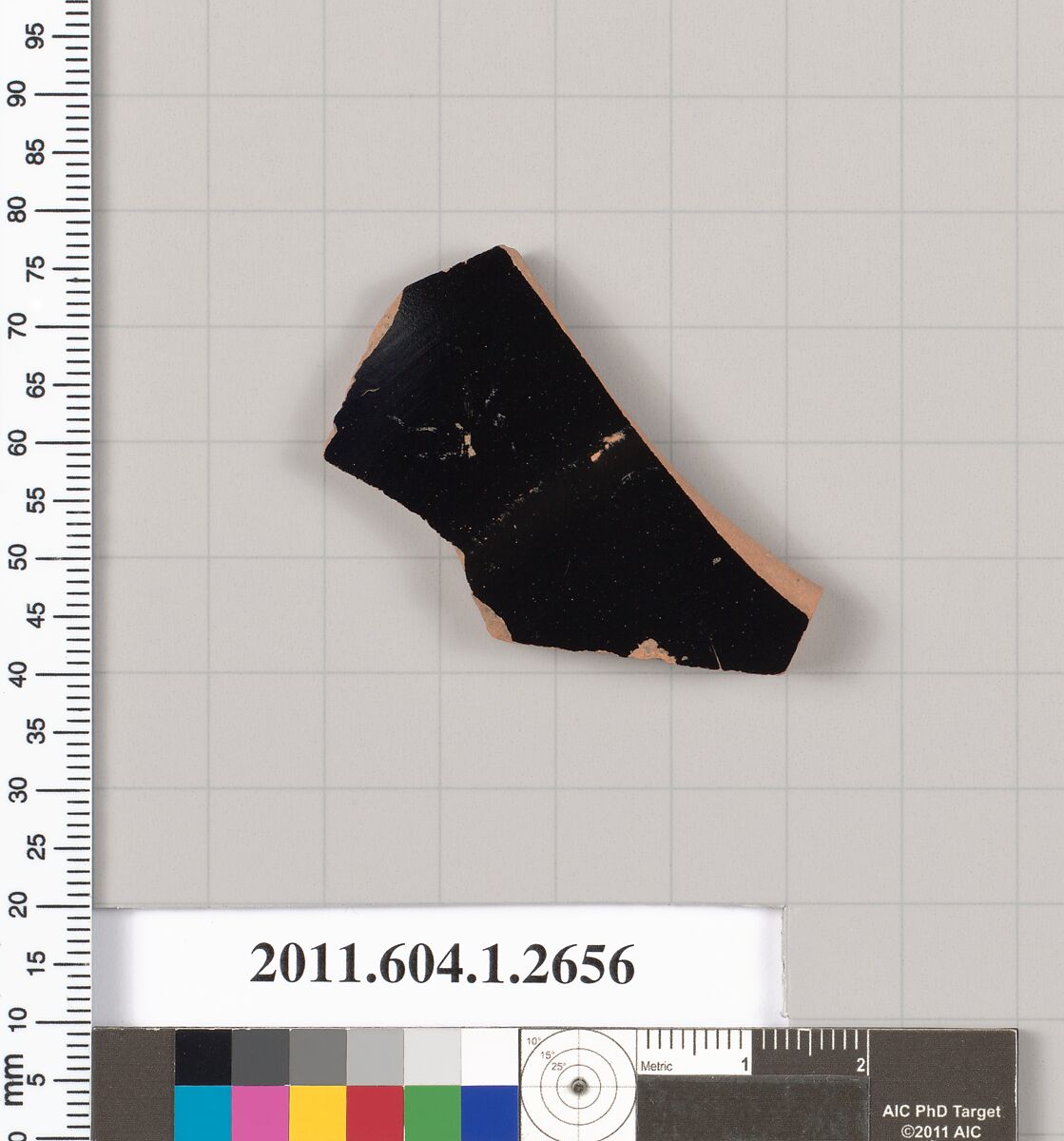 Terracotta fragment of a kylix (drinking cup), Terracotta, Greek, Attic