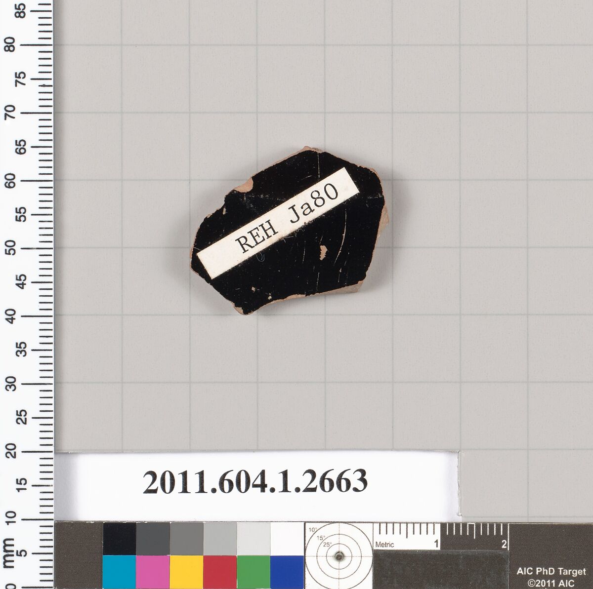 Terracotta fragment of a kylix (drinking cup), Terracotta, Greek, Attic
