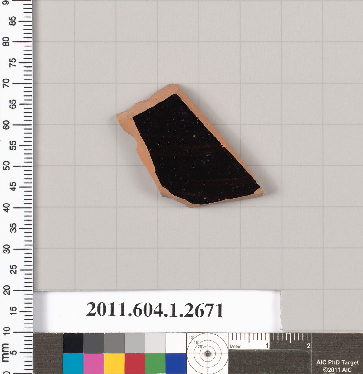 Terracotta fragment of a kylix (drinking cup), Terracotta, Greek, Attic