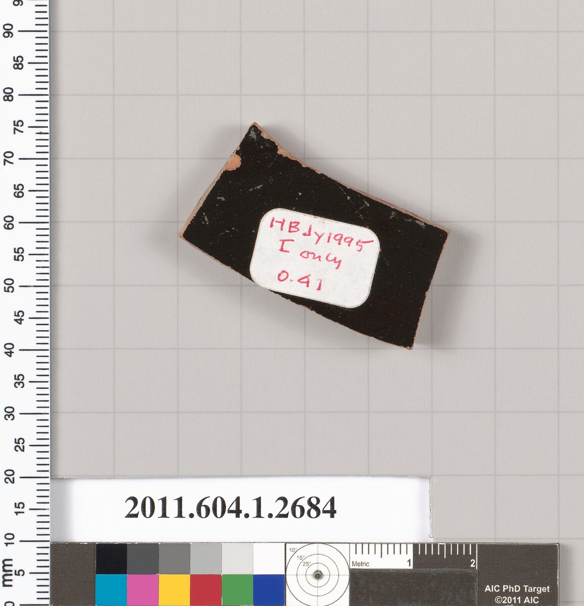Terracotta fragment of a kylix (drinking cup), Terracotta, Greek, Attic