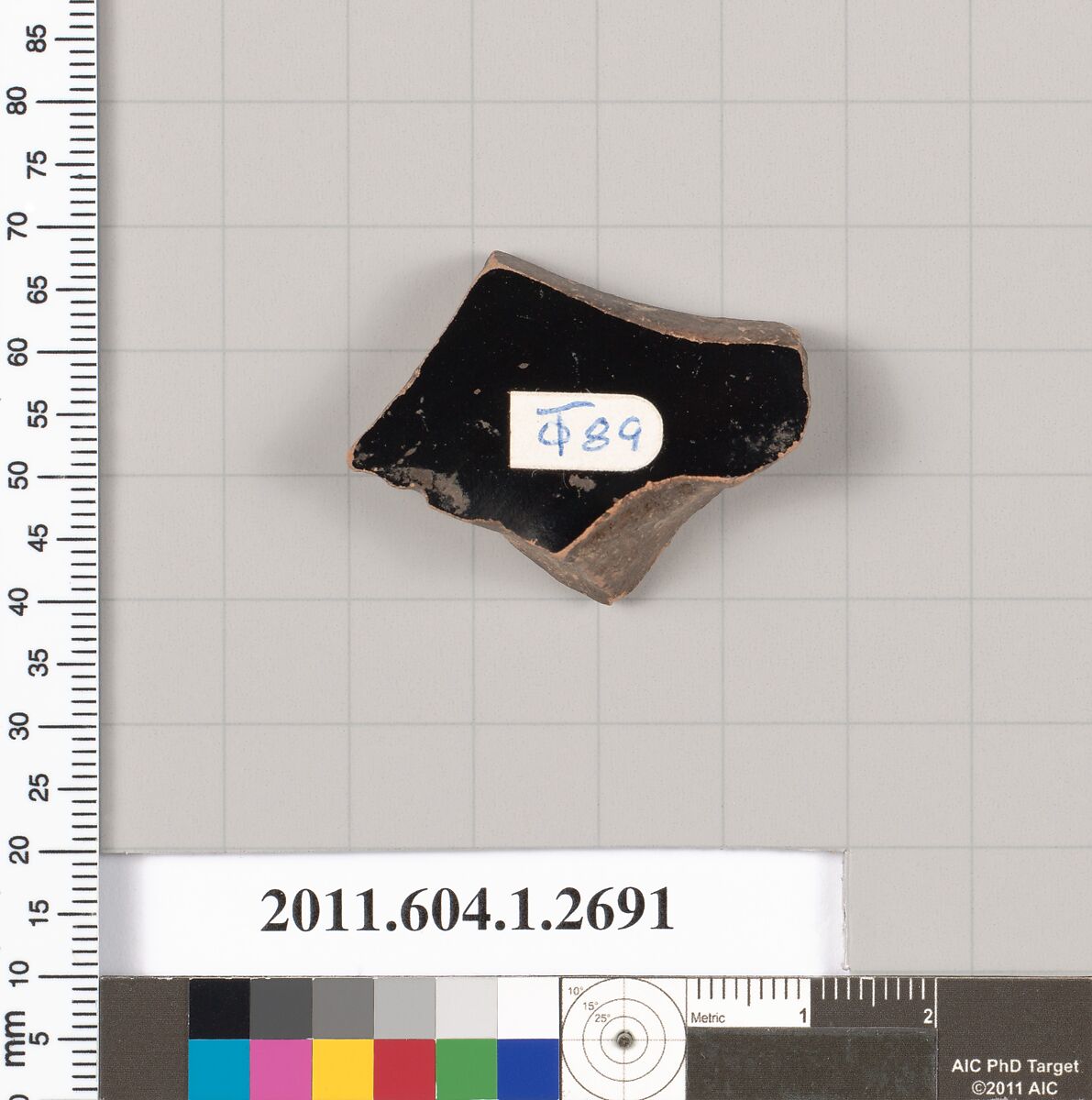 Terracotta fragment of a kylix (drinking cup), Terracotta, Greek, Attic